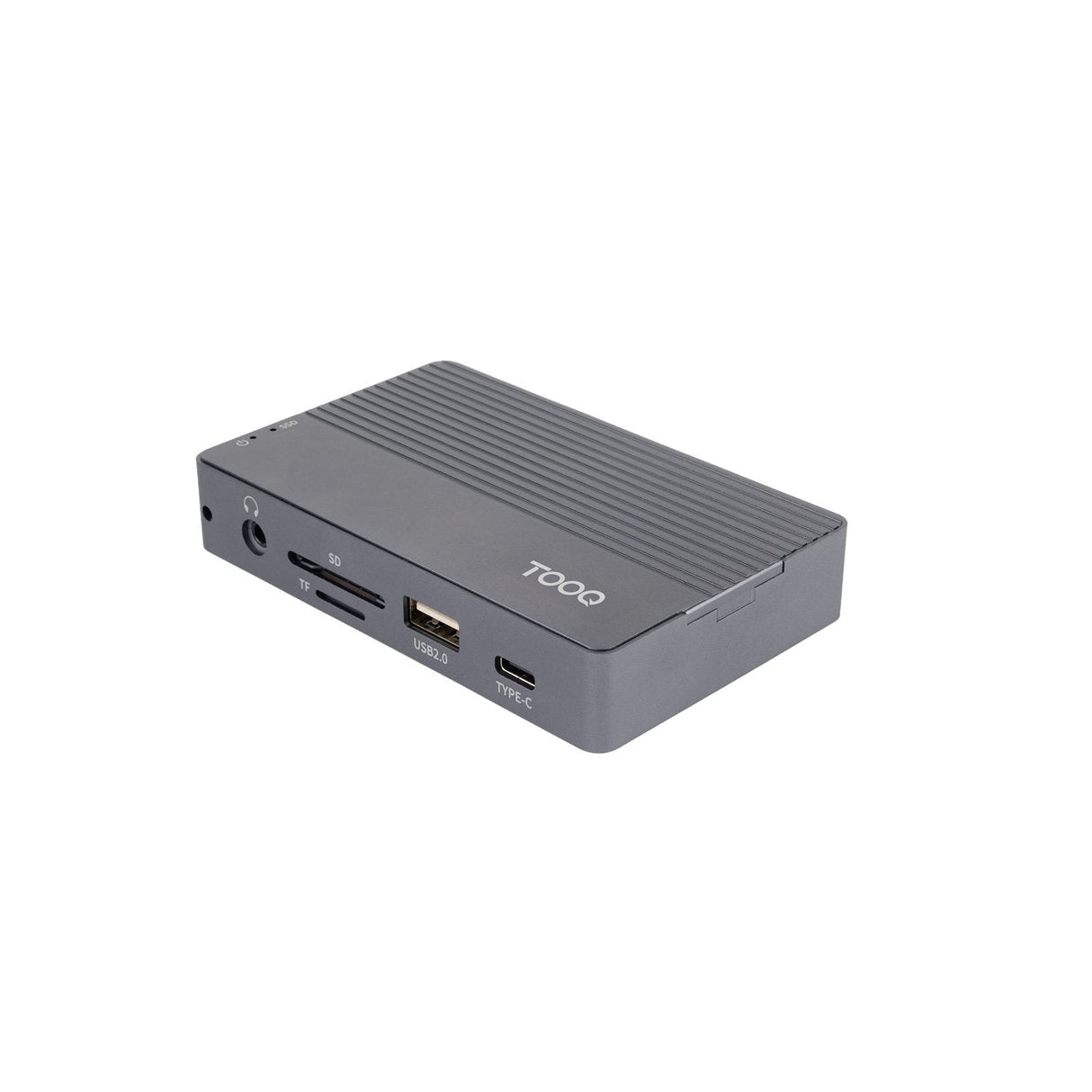 Docking Usb Tipo-C Tooq Tqe-2242g Ranura Ssd M.2 1xhdmi 1xrj45 1xusb 1xusb Tipo-C 1xlector Tarjetas 1x Jack 3.5 1xusb Tipo-C Pd