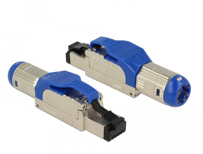 Delock 86487 Montaje De Enchufe Rj45 Cat.8.1 En Metal