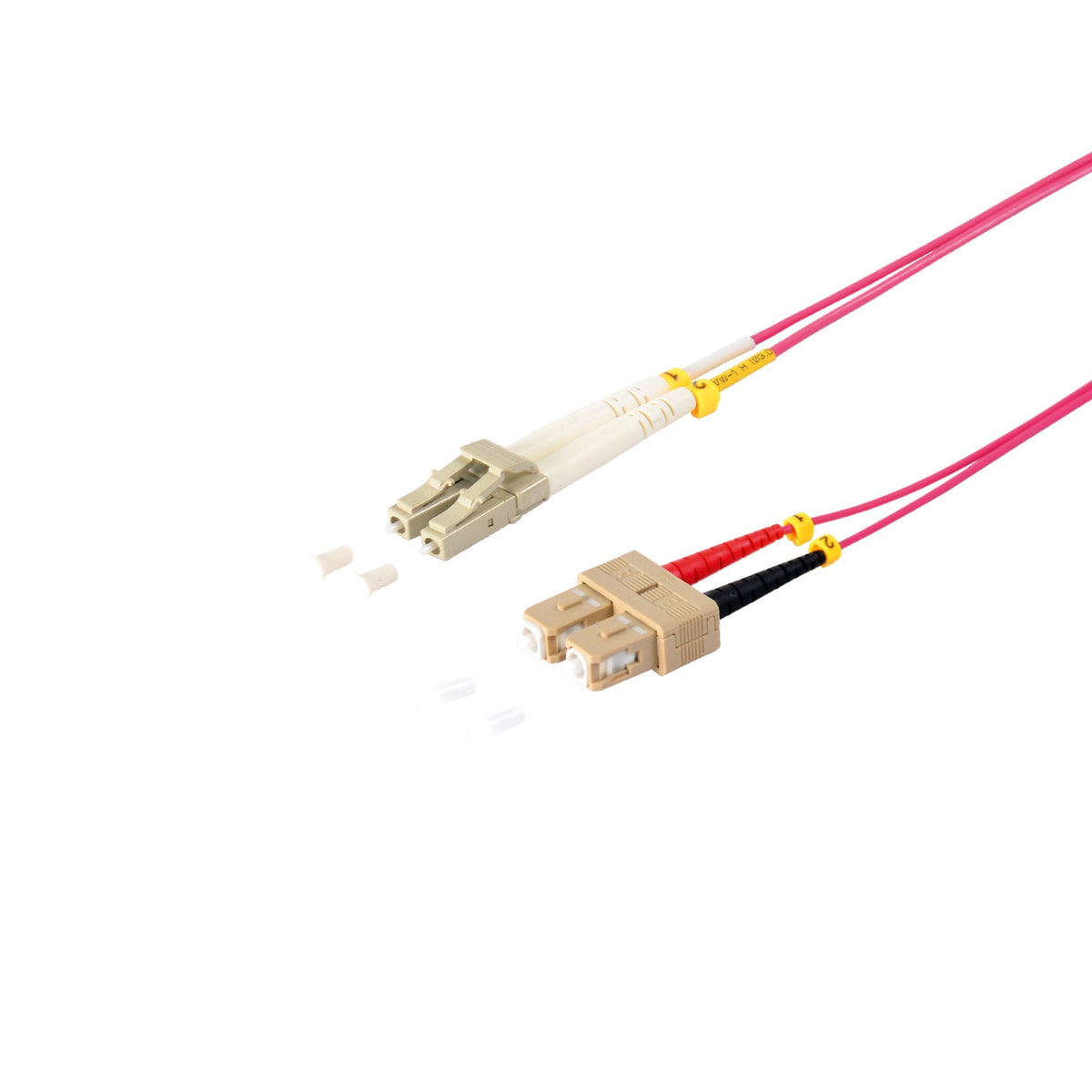 S-Impuls Duplex Cable De Red Lc Sc 50 125?, Om4 Violeta, 2,0m