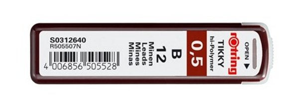 EAN 4006856505535 - Rotring Polymer Leads mina de repuesto HB imagen 1