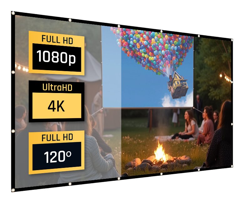 Mini Proyector Iggual Pack Bundle + Pantalla