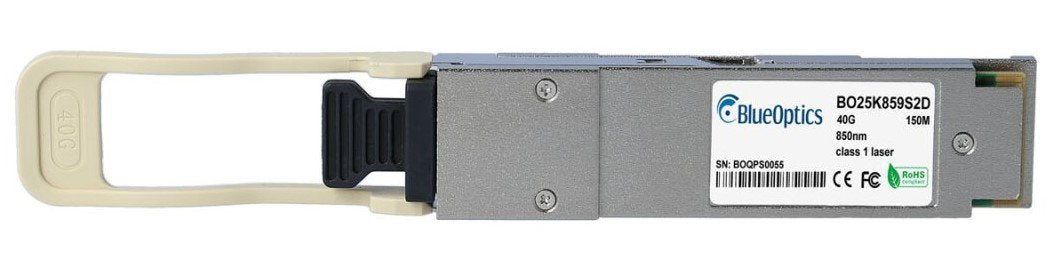 Blueoptics Hpe X140 Flexfabric Jg325a Blueoptics Bo25k859s2d Qsfp Transceiver, 40gbase-Sr4, Multimode Fiber, 4x850nm, 150m
