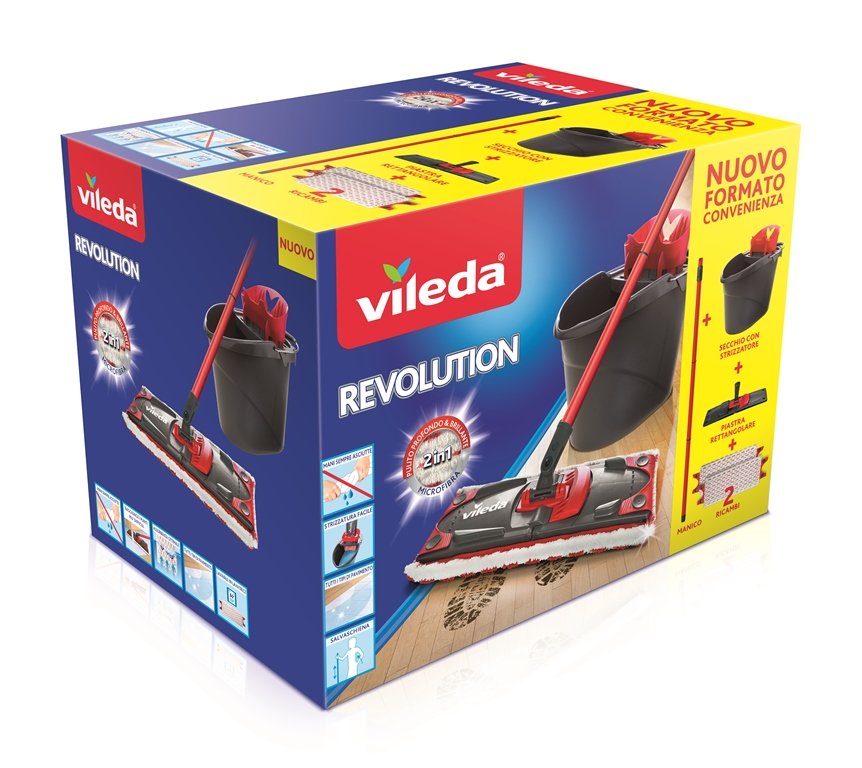 EAN 4023103206052 - Vileda 158575 mopa, fregona y cubo Tanque individual Negro, Rojo, Blanco imagen 1