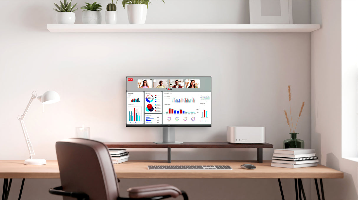 EAN 5901292529055 - TCL 24G54 pantalla para PC 60,5 cm (23.8") 1920 x 1080 Pixeles Full HD QLED Blanco imagen 2