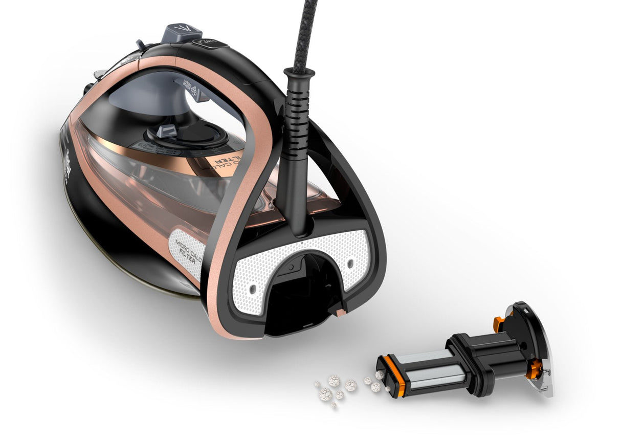 EAN 3121040069271 - Tefal Ultimate Pure FV9845 Plancha vapor-seco Suela Durilium Autoclean 3100 W Negro, Cobre imagen 5