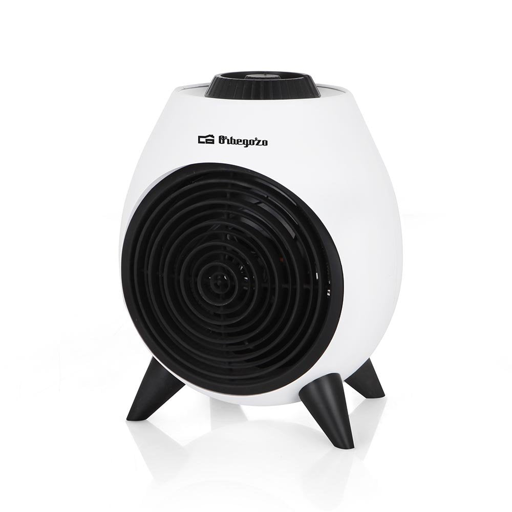 Orbegozo Fh 5037 Calefactor Portatil - Potente Y Seguro Calefactor Con 2 Niveles De Potencia - Funcion Ventilador Y