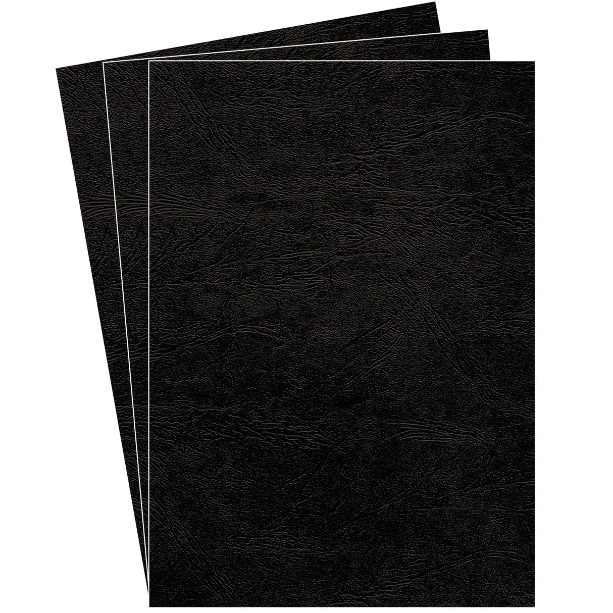 Fellowes Pack De 25 Portadas De Carton Simil Piel Delta Cuero A4 - 250 Gr - Color Negro