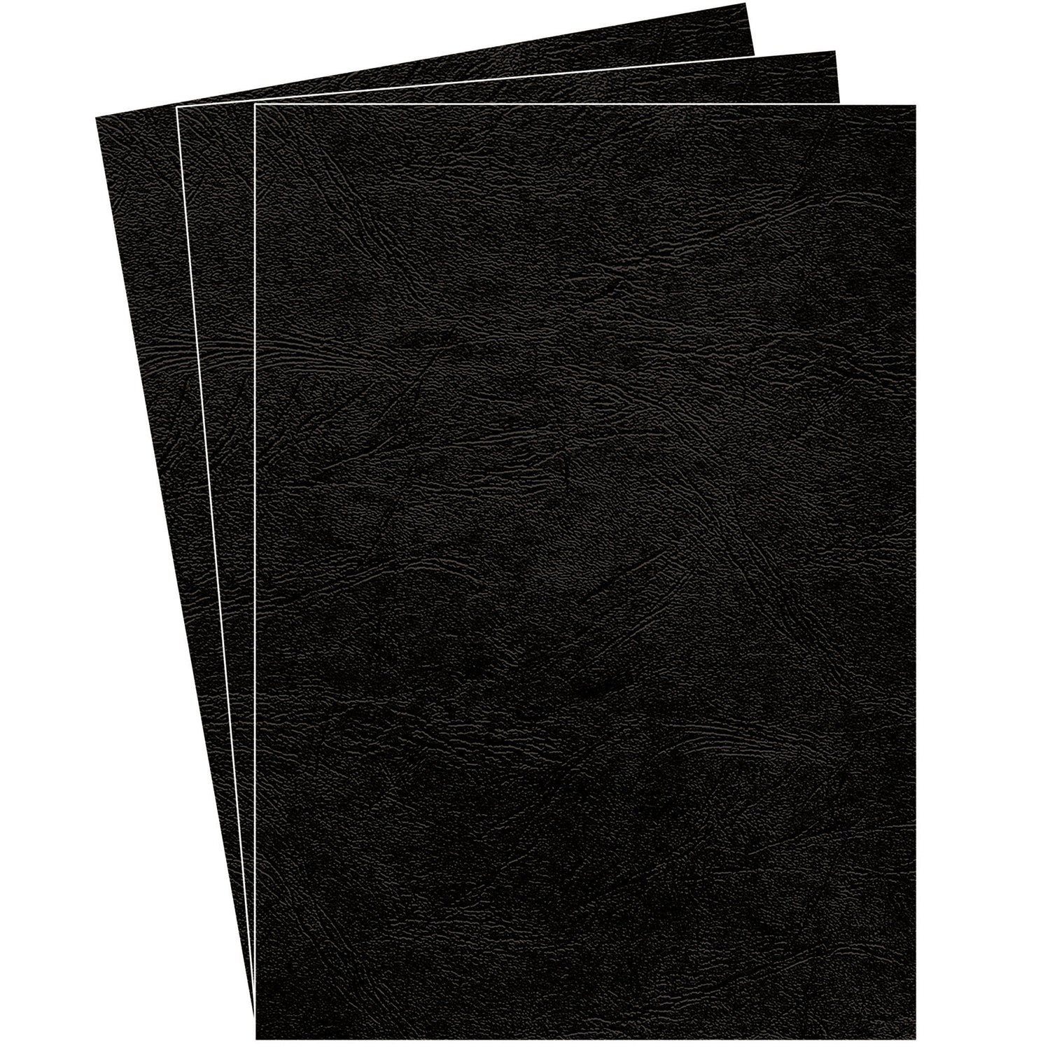 Fellowes Pack De 25 Portadas De Carton Simil Piel Delta Cuero A4 - 250 Gr - Color Negro