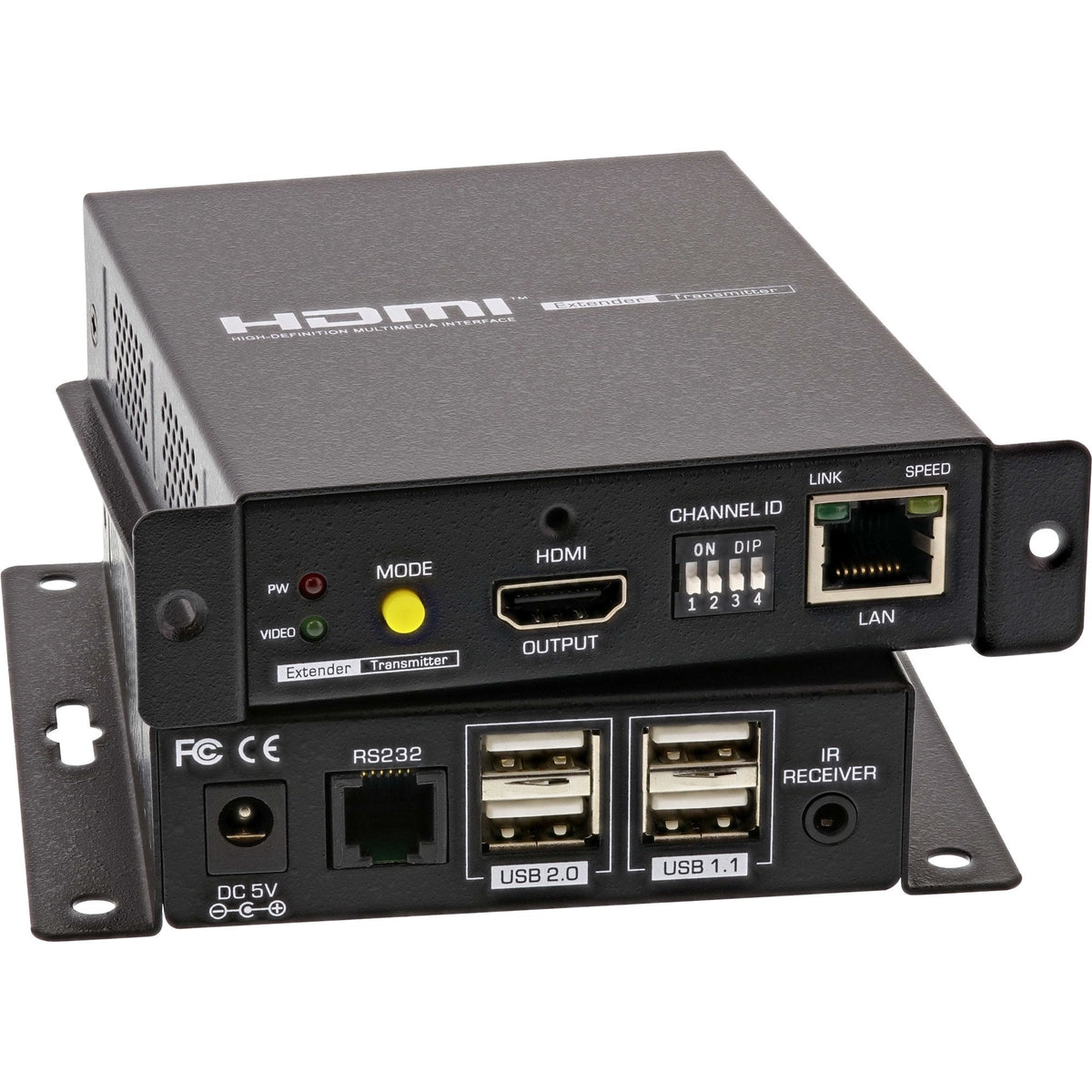 Extensor Inline Hdmi Usb Kvm Sobre Ip, 4k Hasta 100 M