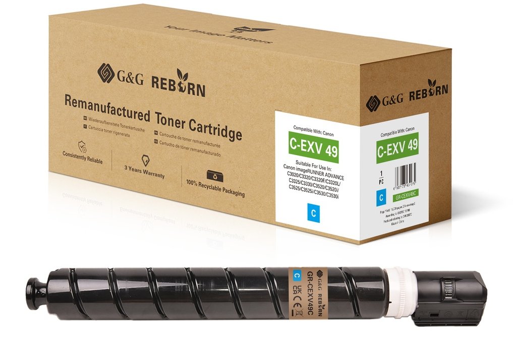 G&G Reborn Toner Compatible Con Canon C-Exv 49 (8525b002) C