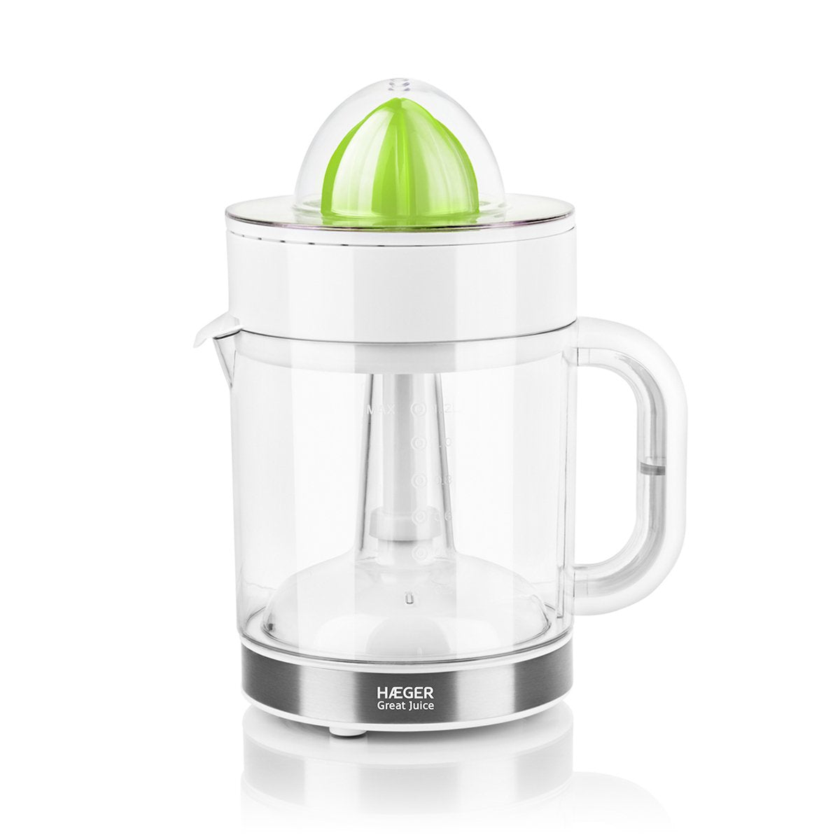 EAN 5608475033018 - Haeger CJ-040.009A prensa de cítricos eléctricos 40 W Verde, Transparente, Blanco imagen 1