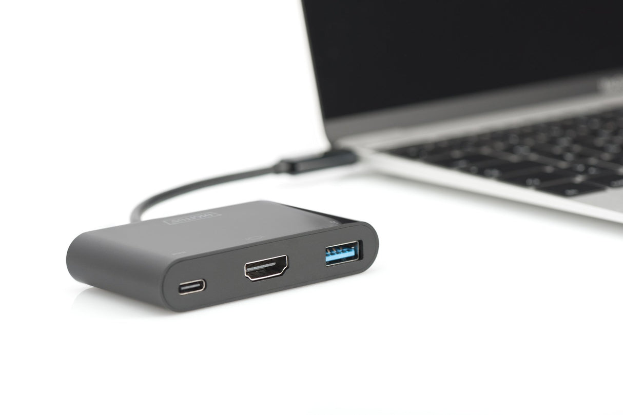 EAN 4016032447498 - Digitus DA-70855 base para portátil y replicador de puertos USB 3.2 Gen 1 (3.1 Gen 1) Type-C Negro imagen 2
