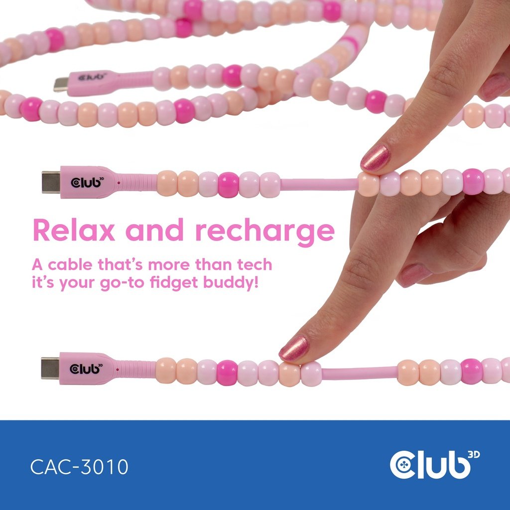 EAN 8719214473297 - CLUB3D CAC-3010 cable USB 2 m USB C Rosa imagen 5