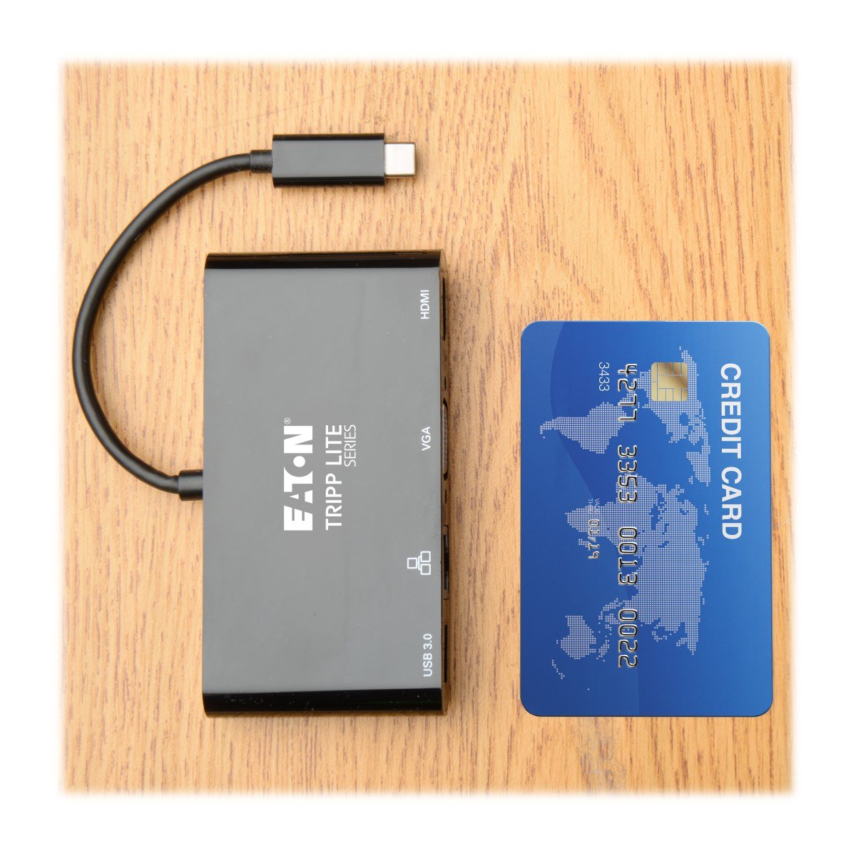 Tripp Lite U444-06n-Hv4gub Usb 3.1 Gen 1 Usb-C, 4k @30hz - Hdmi, Vga, Puerto De Hub Usb-A Y Gigabit Ethernet, Negro