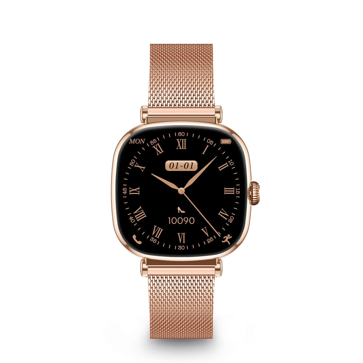 Ksix Iria Rosa Smartwatch 1.7" 2 Correas (Metal + Silicona)