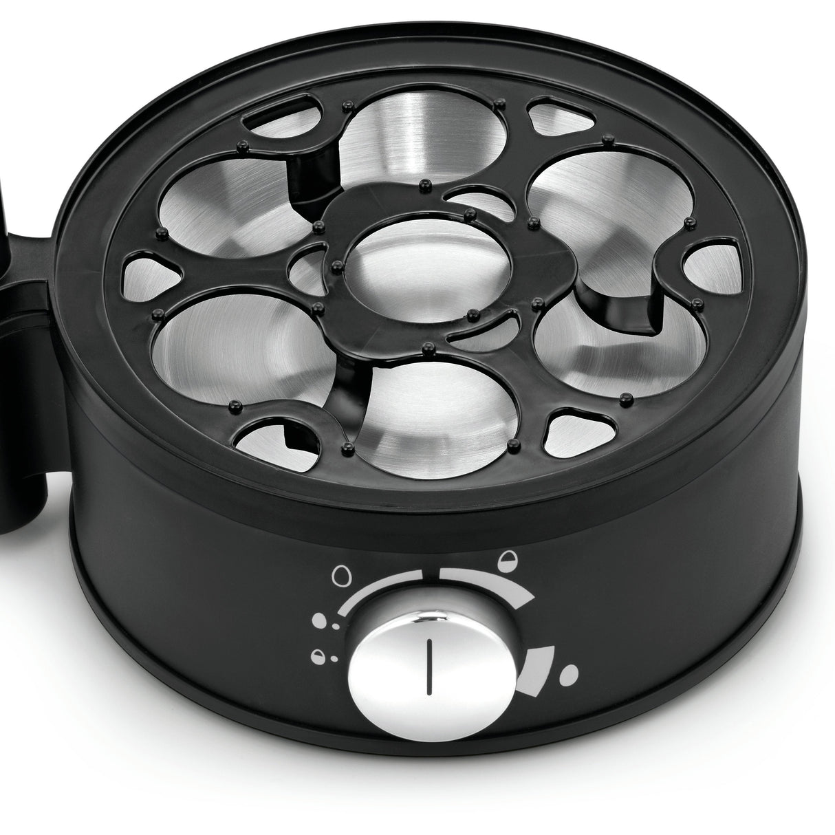 Stelio Eierkocher Schwarz/Edelstahl Gebürstet