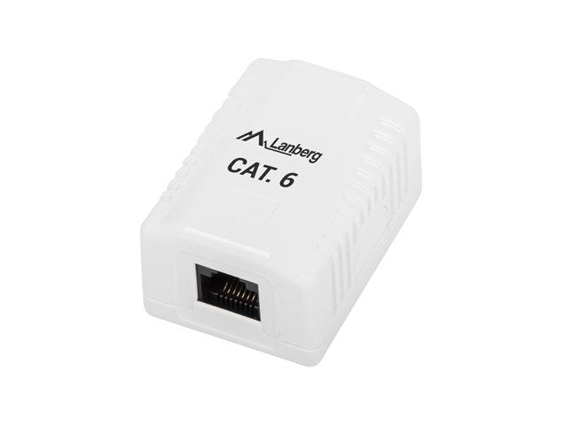 EAN 5901969404234 - Lanberg OU6-0001-W caja de tomacorriente RJ-45 Blanco imagen 1