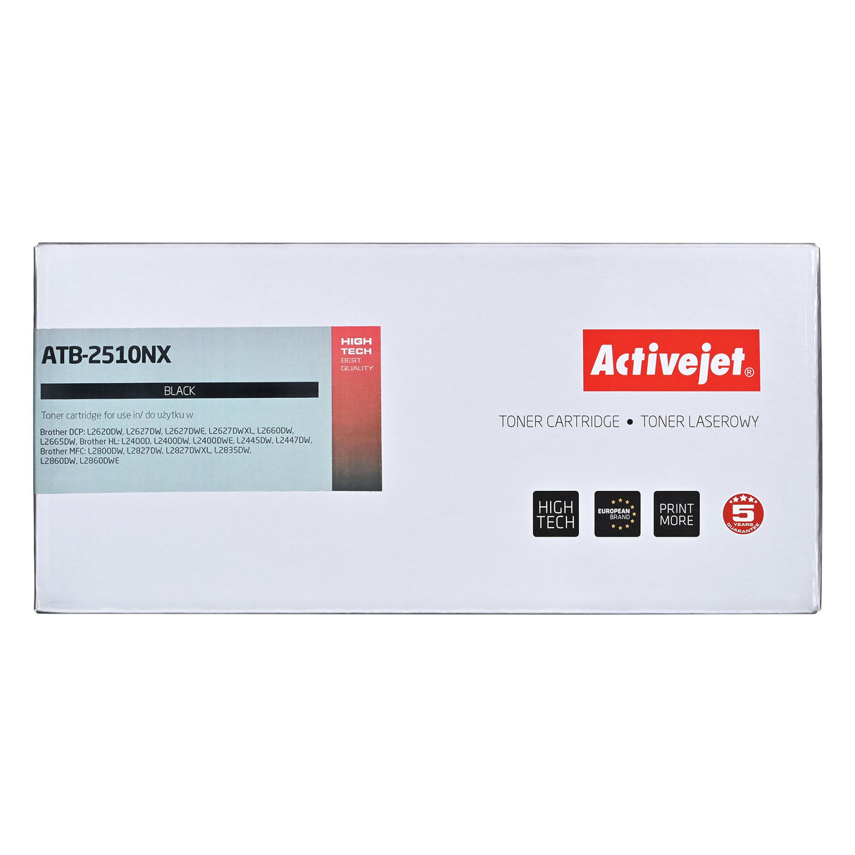 EAN 5901443391111 - Activejet ATB-2510NX Toner zamiennik Brother TN2510XL Supreme 3000 stron cartucho de tóner Compatible Neg imagen 2