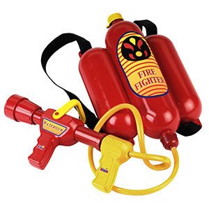 Mochila De Bombero Theo Klein Fire Fighter Henry Extintor 8932