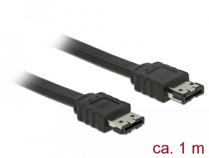 Delock 85640 Cable Esata 3 Gb/S Hembra > Esata Hembra De 1 M Negro