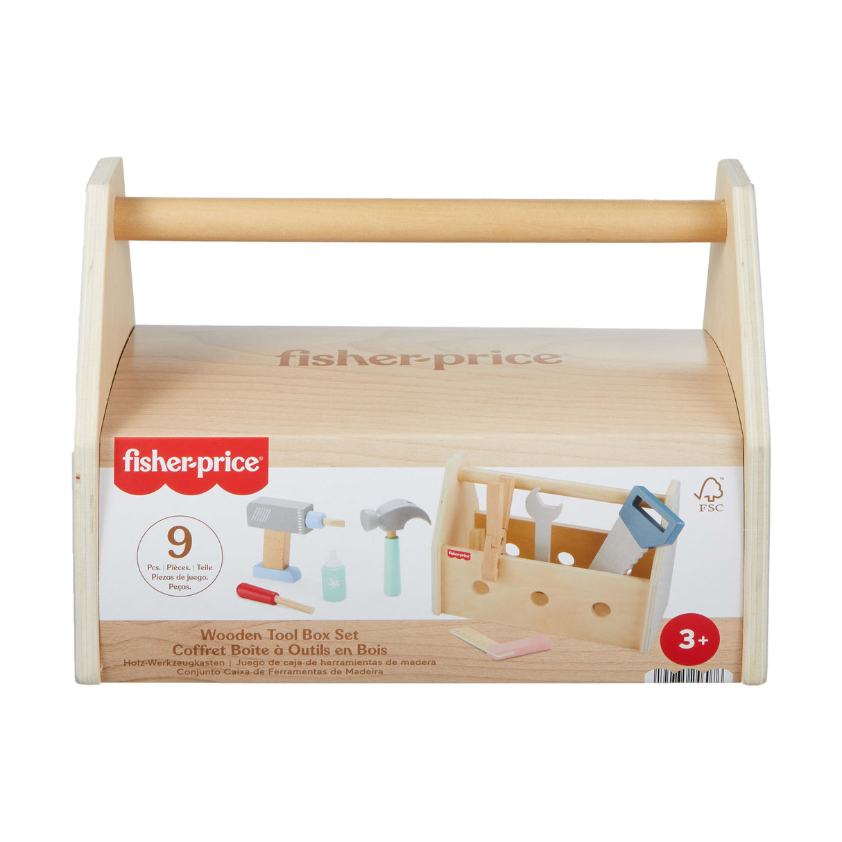 EAN 0194735246076 - Fisher-Price Wooden Tool Box Set imagen 8