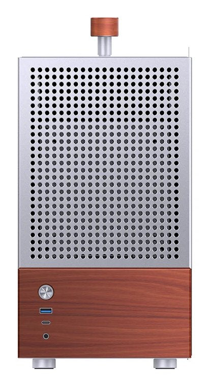 Jonsbo T6 Pc Carcasa, Mini-Tower, Mini-Itx, Tempered Glass, Madera - Plateado