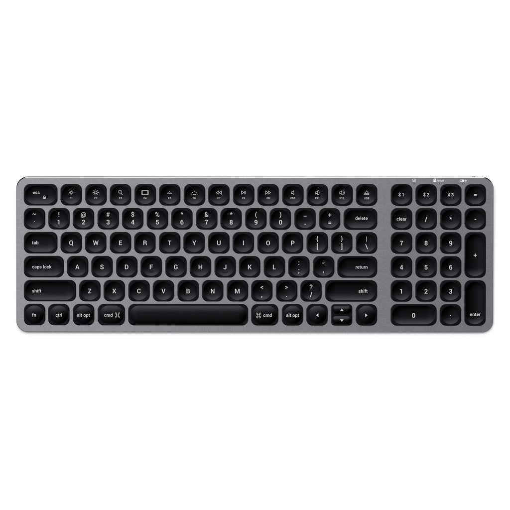 EAN 879961008673 - Satechi ST-ACBKM-DE teclado Hogar Bluetooth QWERTZ Alemán Negro, Gris imagen 1