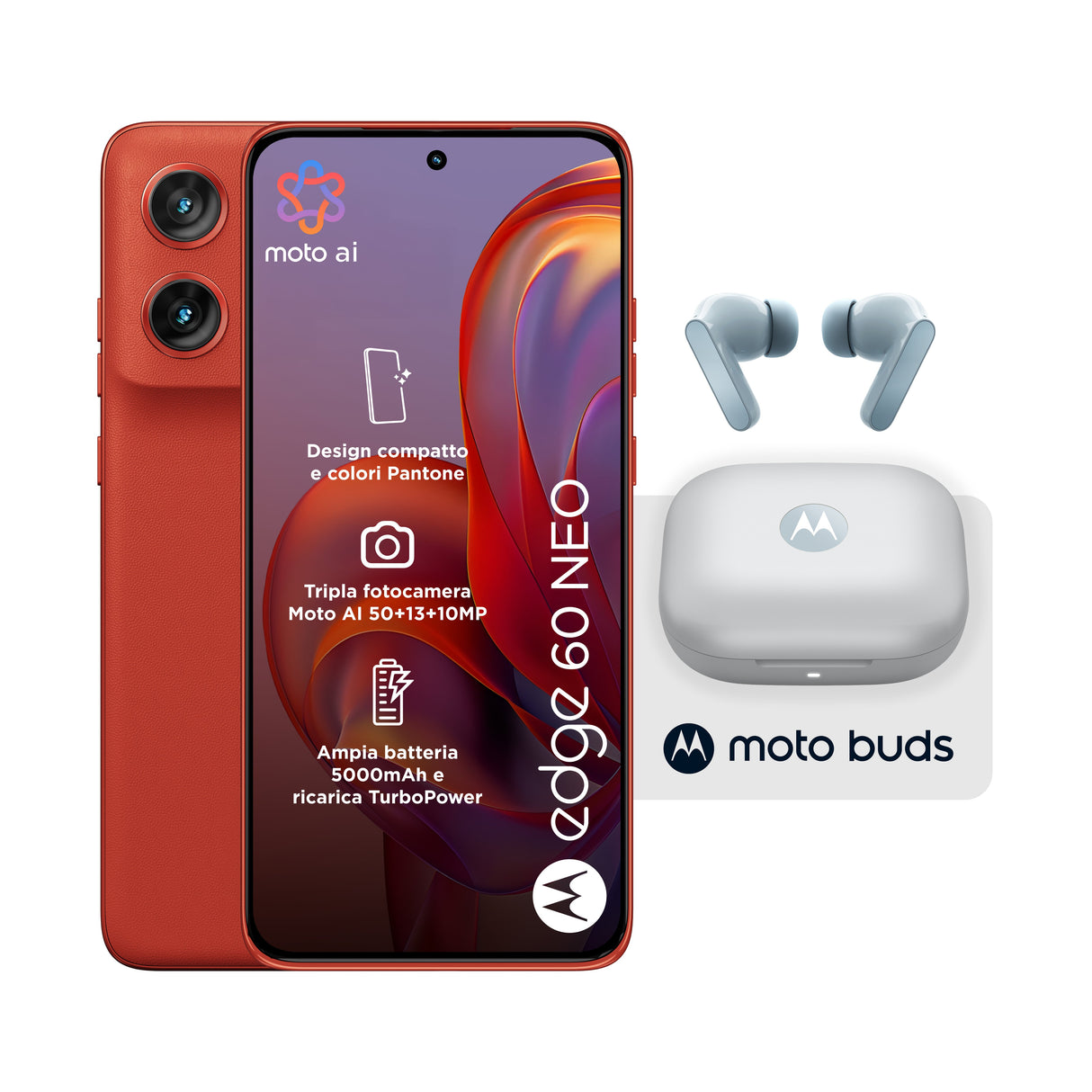 EAN 8033779084164 - Motorola edge 60 neo + Moto Buds PG38C05749 16,1 cm (6.36") SIM doble Android 15 5G USB Tipo C 8 GB 256 G imagen 4