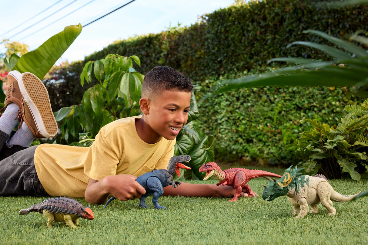 Mattel Jurassic World Wild Roar Ankylosaurus Jgb90