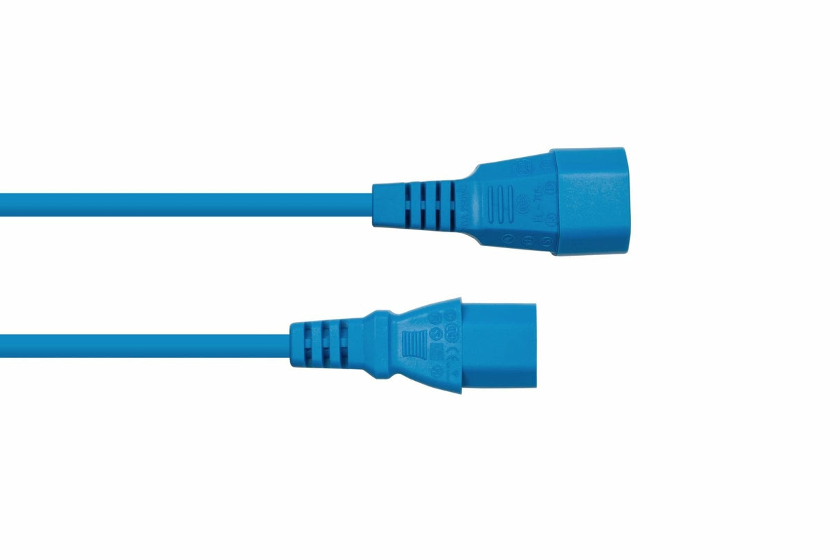 Cablemeimer Kaltgeräteverlängerung C14 An C14 Azul 5m