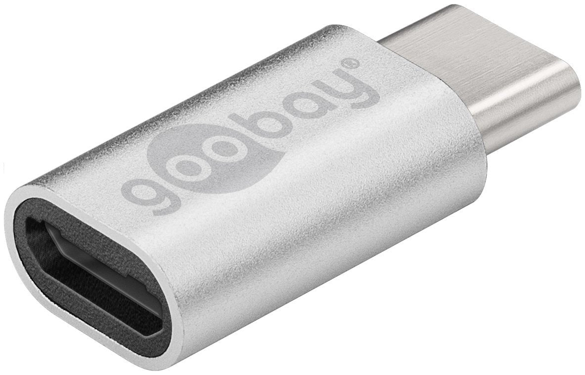 Goobay 56636 Adaptador Usb-C Usb 2.0 Micro Plata