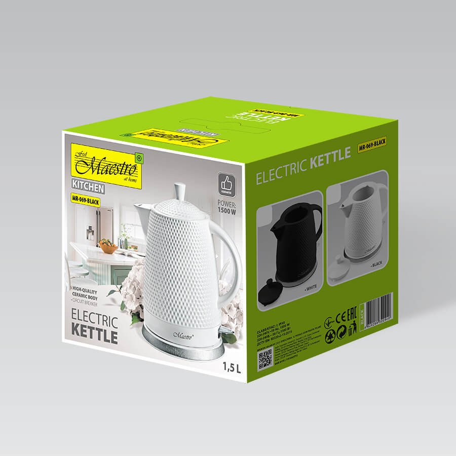 EAN 4820268320940 - Maestro MR-069 tetera eléctrica 1,5 L 1500 W Negro imagen 5