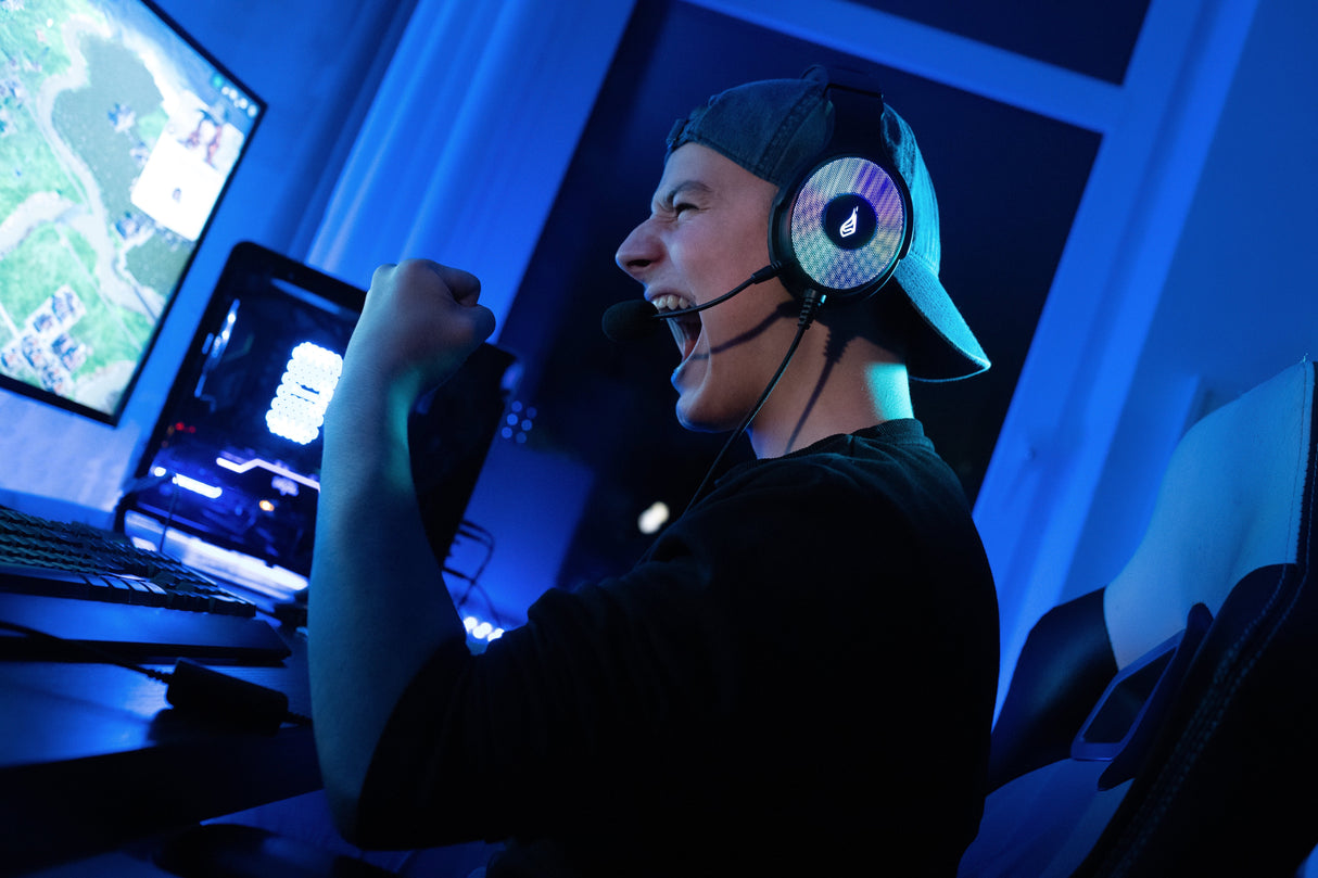 Auriculares Gaming Con Micrófono Surefire Harrier 360/ Usb/ Negros