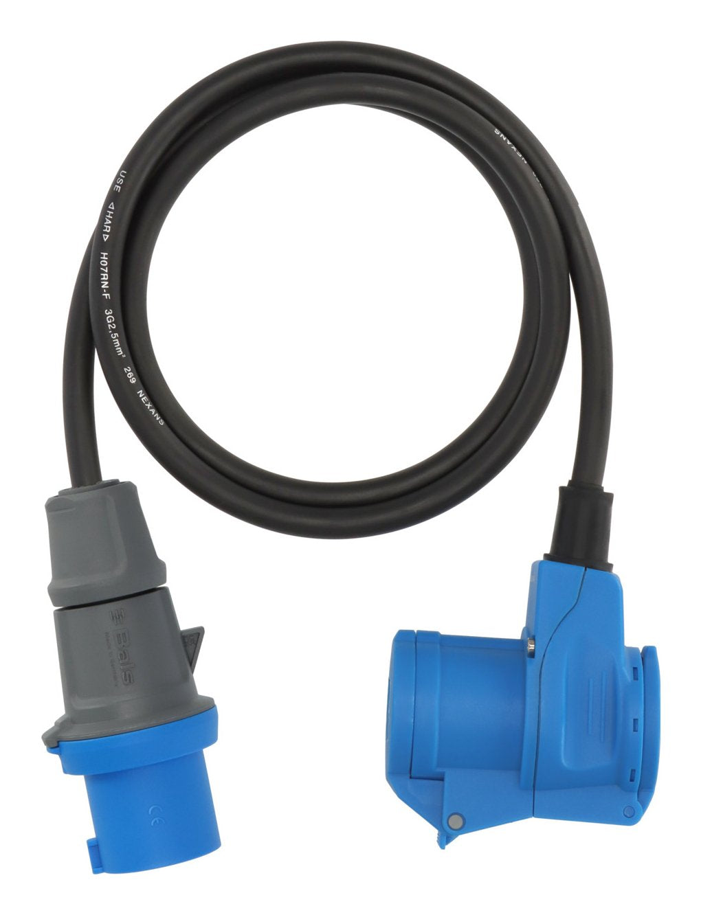 EAN 4007123701100 - Brennenstuhl 1133920525 base múltiple 1,5 m 1 salidas AC Exterior Azul, Negro imagen 2