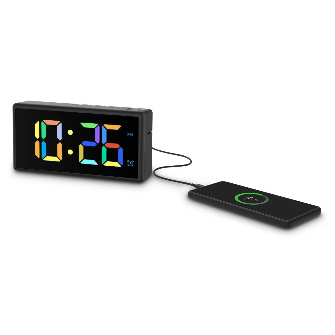 EAN 4047443525833 - Hama Ibiza Reloj despertador digital Negro, Gris imagen 2