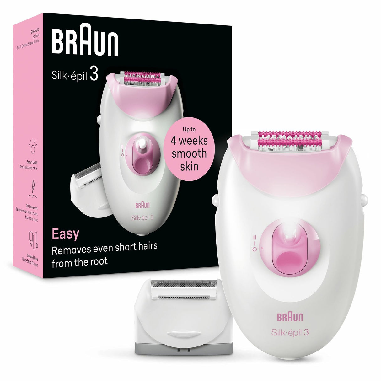 Braun 7500435224963, Depiladora Blanco/Lila