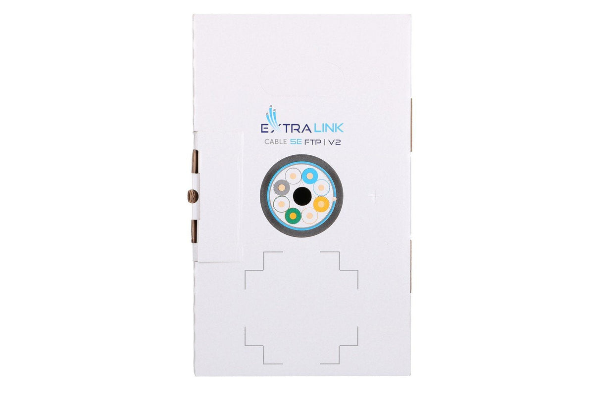 EAN 5902560368710 - Extralink CAT5E FTP (F/UTP) V2 OUTDOOR TWISTED PAIR 305M - Kabel - Netzwerk cable de red Negro F/UTP (FTP imagen 3