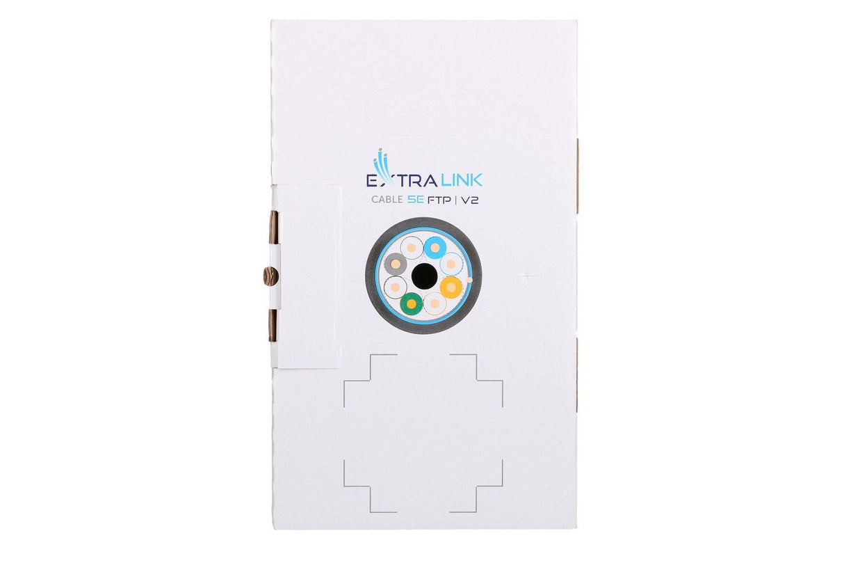 EAN 5902560368710 - Extralink CAT5E FTP (F/UTP) V2 OUTDOOR TWISTED PAIR 305M - Kabel - Netzwerk cable de red Negro F/UTP (FTP imagen 3