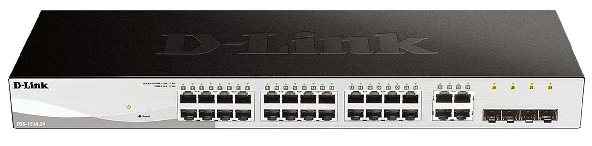 Switch Gestionado D-Link Dgs-1210-24 24 Puertos Rj-45 10 100 1000 Sfp