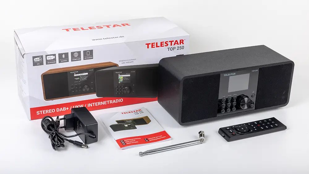 Radio Telestar 5700250 Internet Digital Negro
