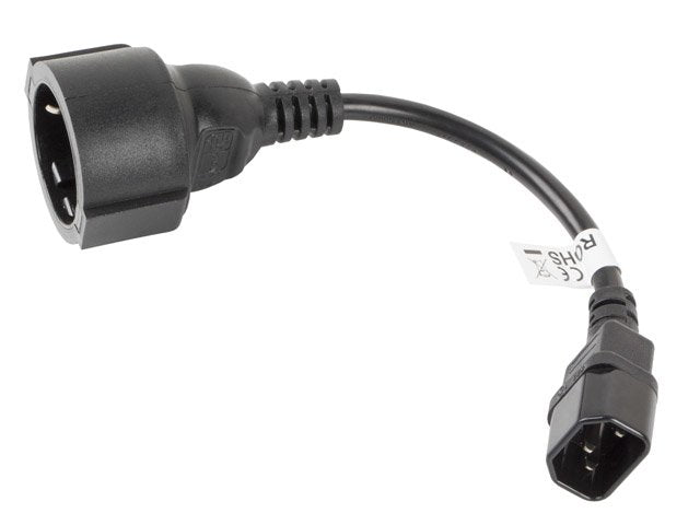 Lanberg Cable De Alimentacion Schuko A C14 H/M Negro Ca-C14e-10cc-0018-Bk -..Lanb