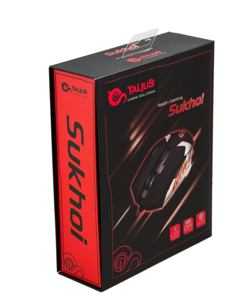 EAN 8436550231953 - TALIUS Sukhoi ratón Juego Ambidextro USB tipo A Óptico imagen 6