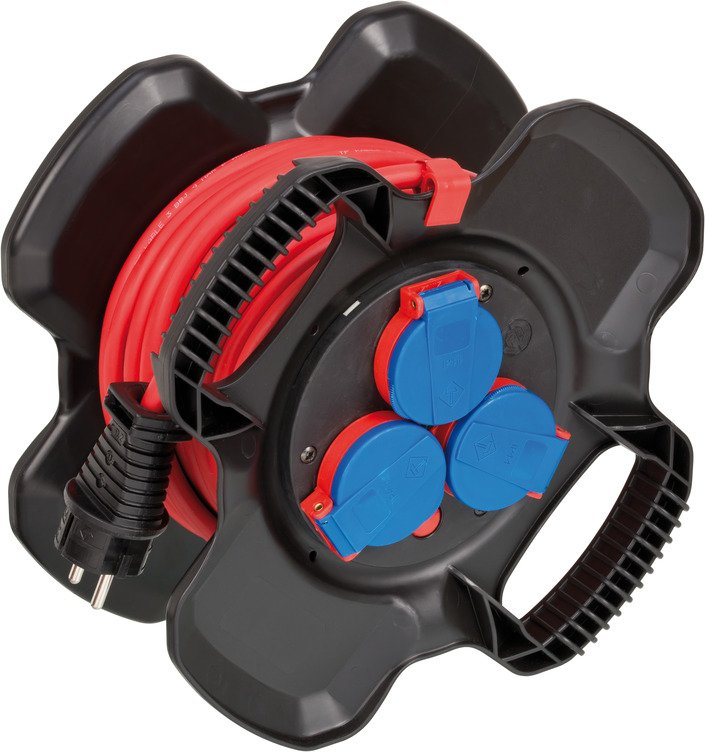 EAN 4007123661831 - Brennenstuhl 1169710100 base múltiple 10 m 3 salidas AC Exterior Negro, Rojo imagen 1