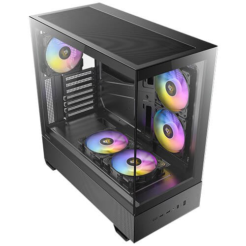 Caja Pc Antec Cx705 Argb Mid-Tower Atx Panoramica 270º 5xvent 120mm Pwm