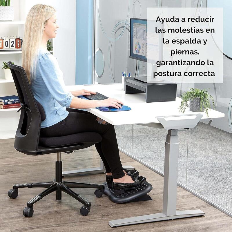 Fellowes Reposapies Profesional Inclinable Negro 6100801