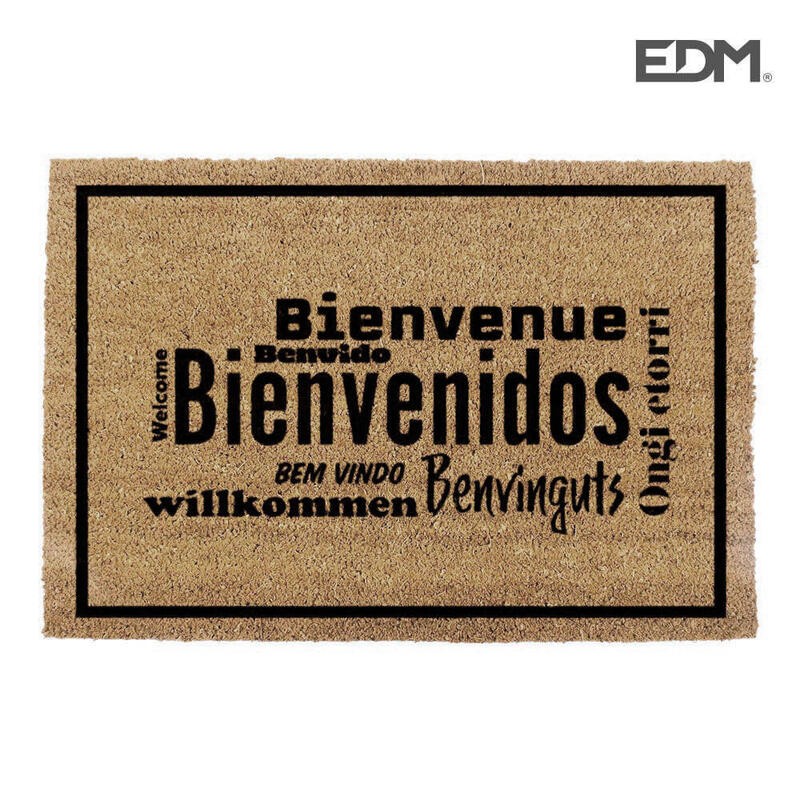 Felpudo 60x40cm Modelo Bienvenidos Idiomas Edm