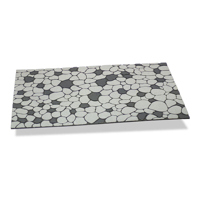 Felpudo Efecto Piedras Color Gris Perla 75x45cm Hidalgo