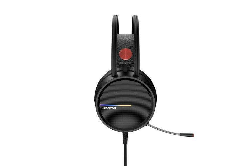 Canyon Interceptor Gh-8a, Gaming Headset 3.5mm Negro Orange