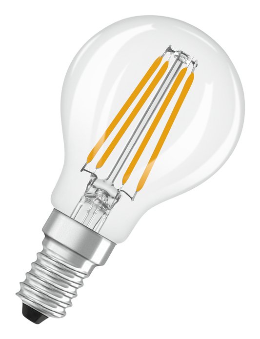 Osram Led Classic P 40 Filament P 3.4w 827 Clear E14 Led-Lampen, Klassische Miniba
