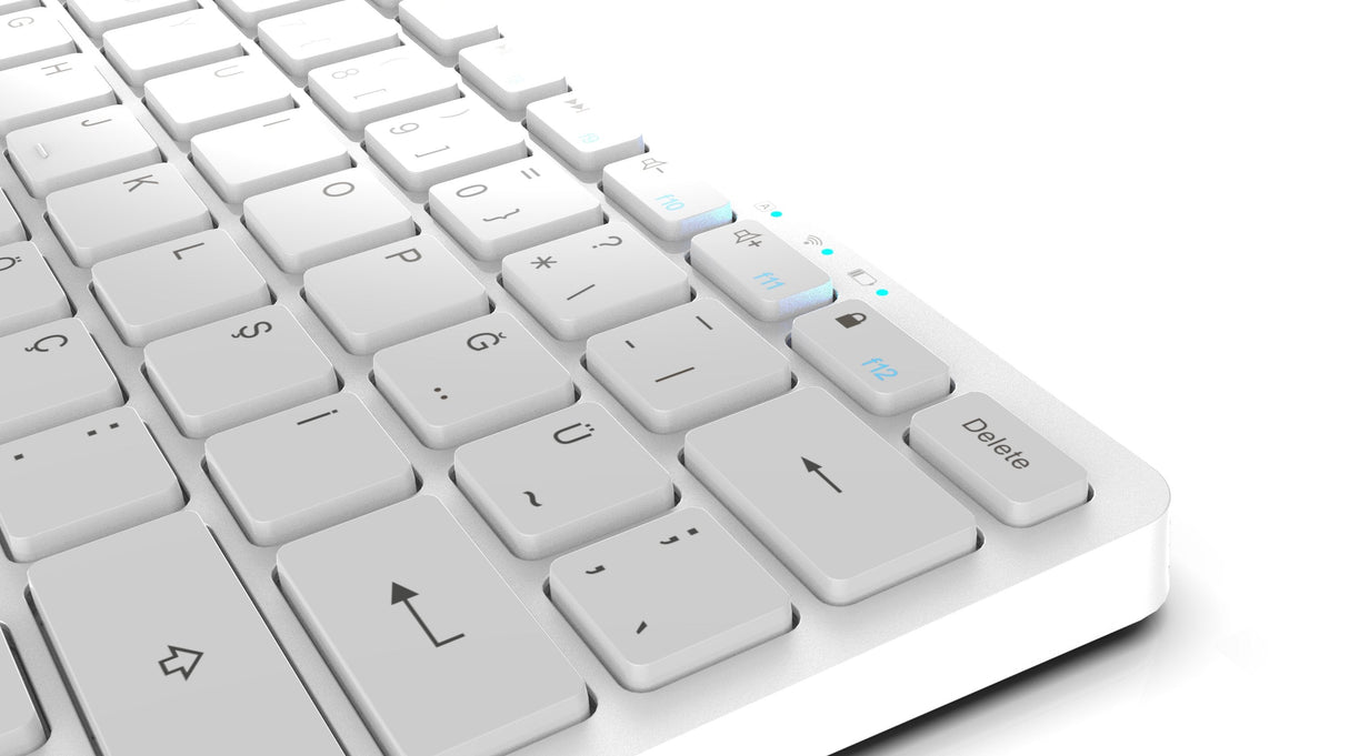 Inca Teclado Ibk-565bt, Bluetooth, 5.0 Smart, Plata